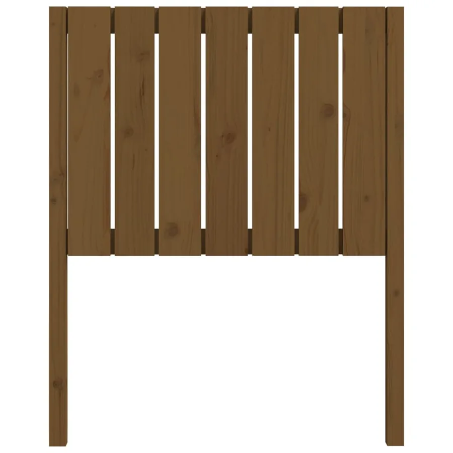 Tête de lit Marron miel 80,5x4x100 cm Bois massif de pin - 4