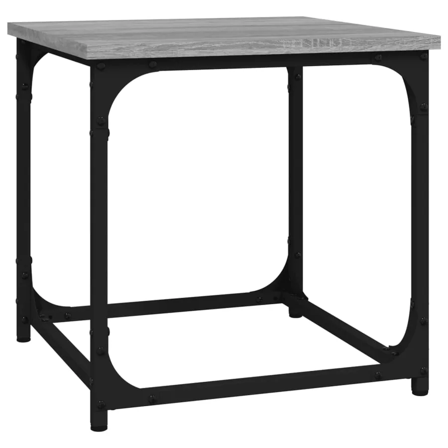 Table d'appoint Sonoma gris 40x40x40 cm Bois d'ingénierie - 2