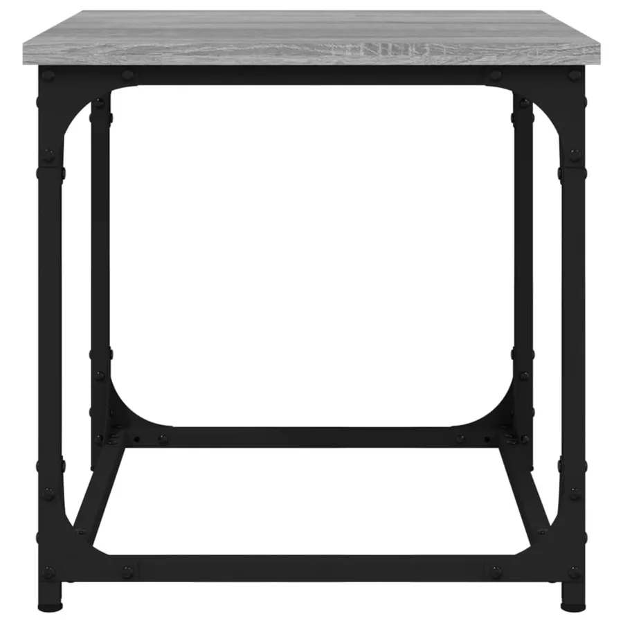 Table d'appoint Sonoma gris 40x40x40 cm Bois d'ingénierie - 5