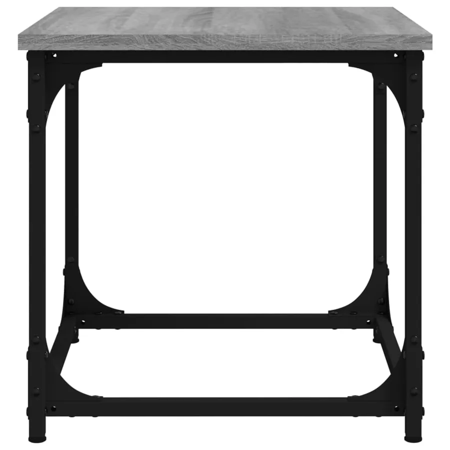 Table d'appoint Sonoma gris 40x40x40 cm Bois d'ingénierie - 6
