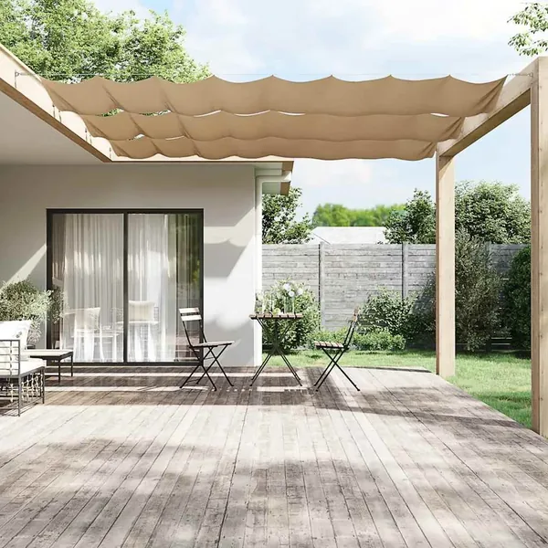 Auvent vertical Taupe 60x1200 cm Tissu oxford
