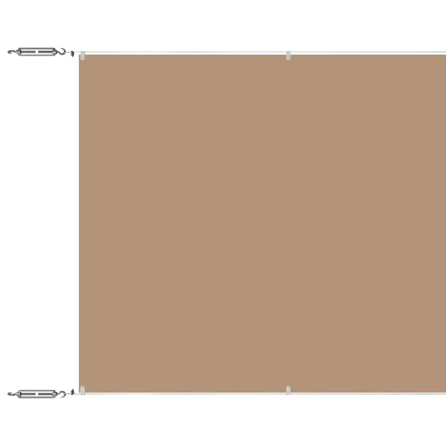 Auvent vertical Taupe 60x1200 cm Tissu oxford - 2