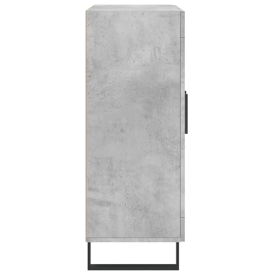 Buffet gris béton 69,5x34x90 cm bois d'ingénierie - 7