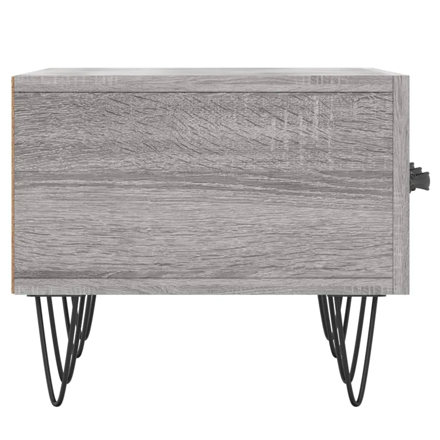 Meuble TV sonoma gris 150x36x30 cm bois d'ingénierie - 7