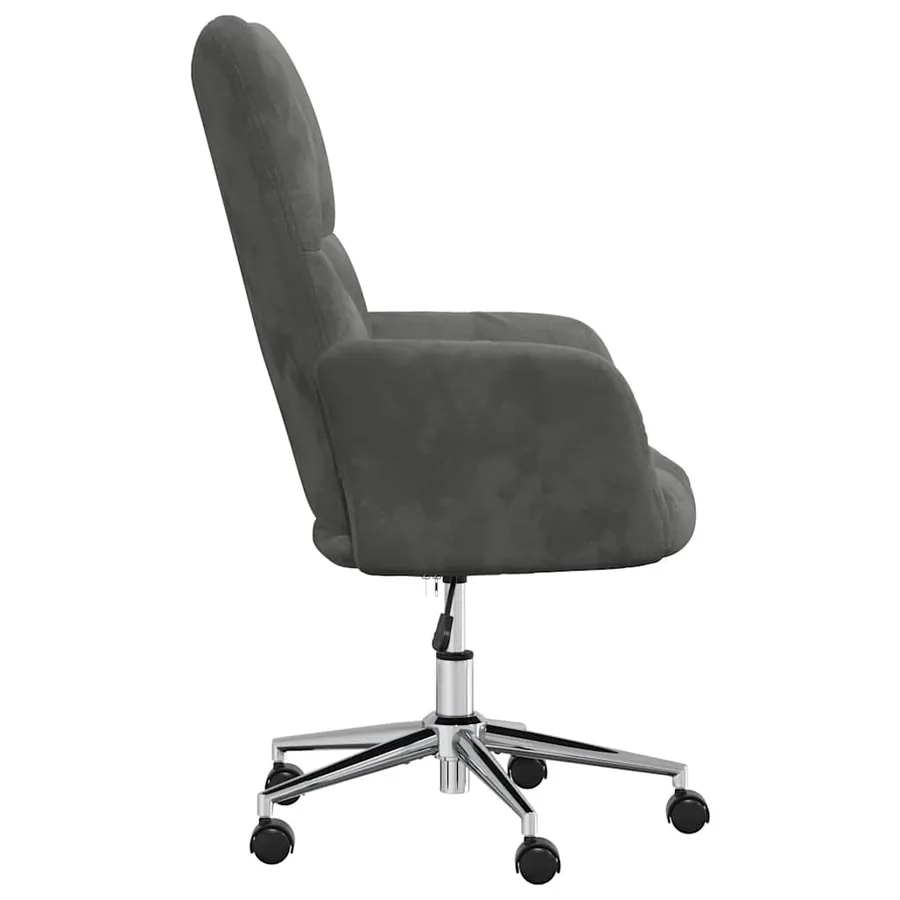 Chaise de relaxation Gris foncé Velours - 4