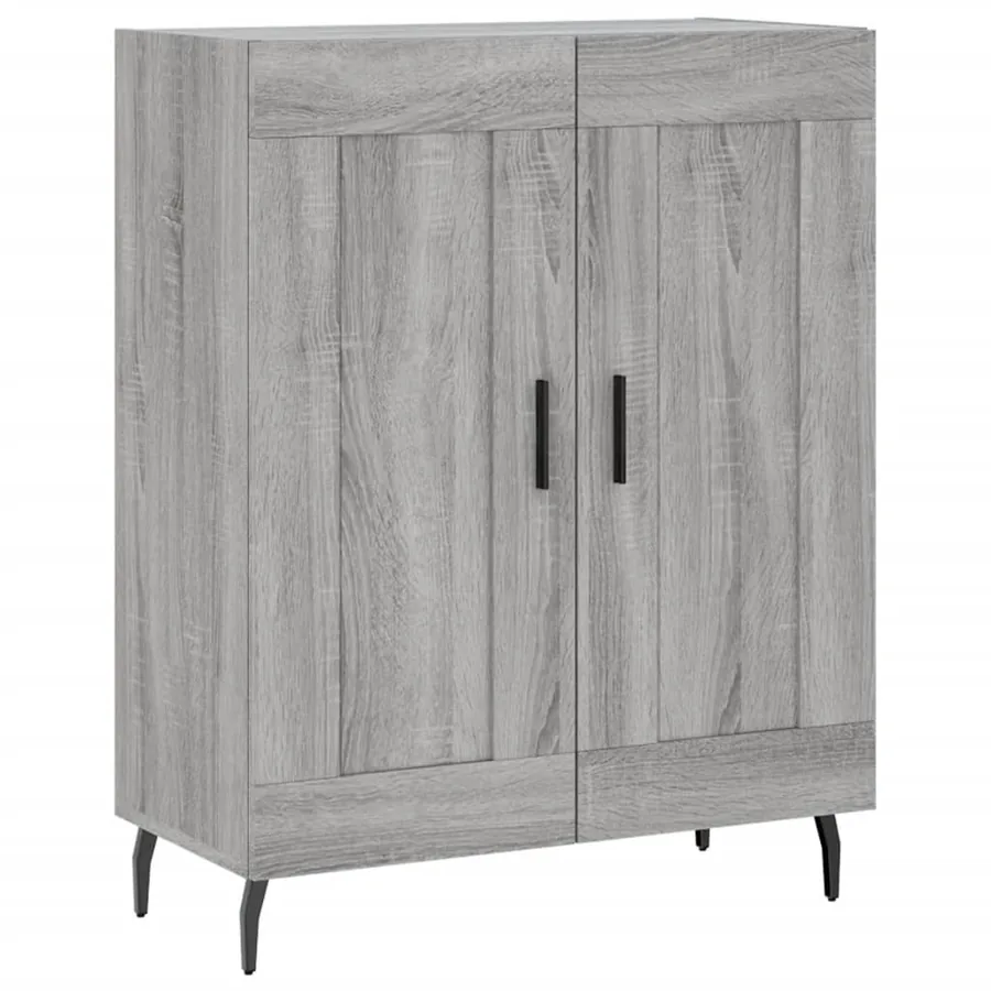 Buffet haut Sonoma gris 69,5x34x180 cm Bois d'ingénierie - 7