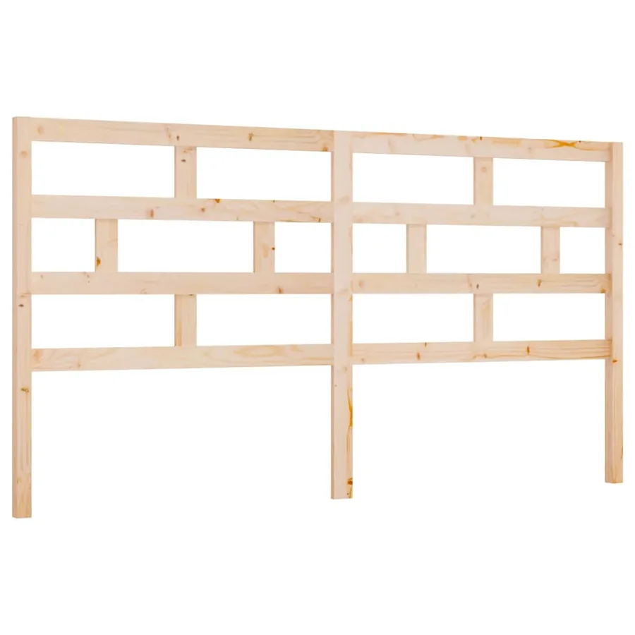 Tête de lit 206x4x100 cm Bois massif de pin - 2