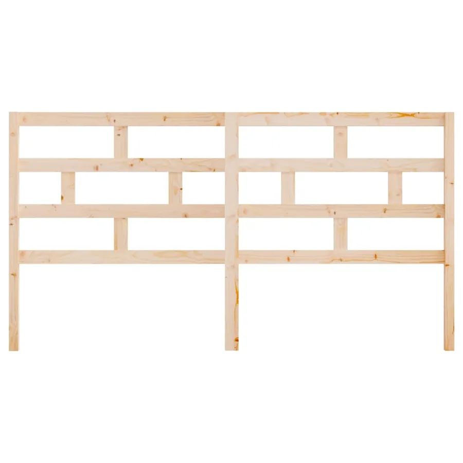 Tête de lit 206x4x100 cm Bois massif de pin - 4
