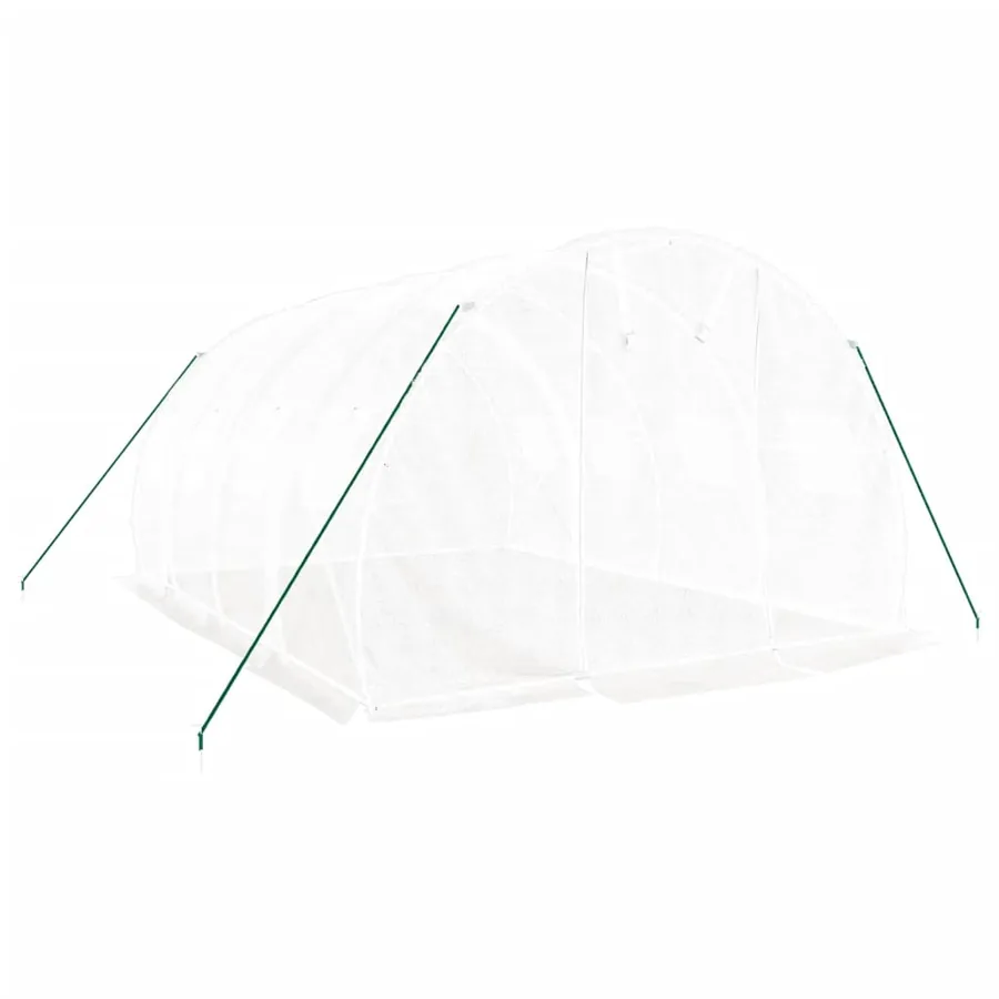Serre avec cadre en acier Blanc 12 m² 4x3x2 m - 3