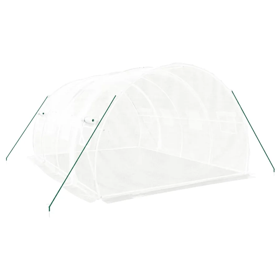 Serre avec cadre en acier Blanc 12 m² 4x3x2 m - 6