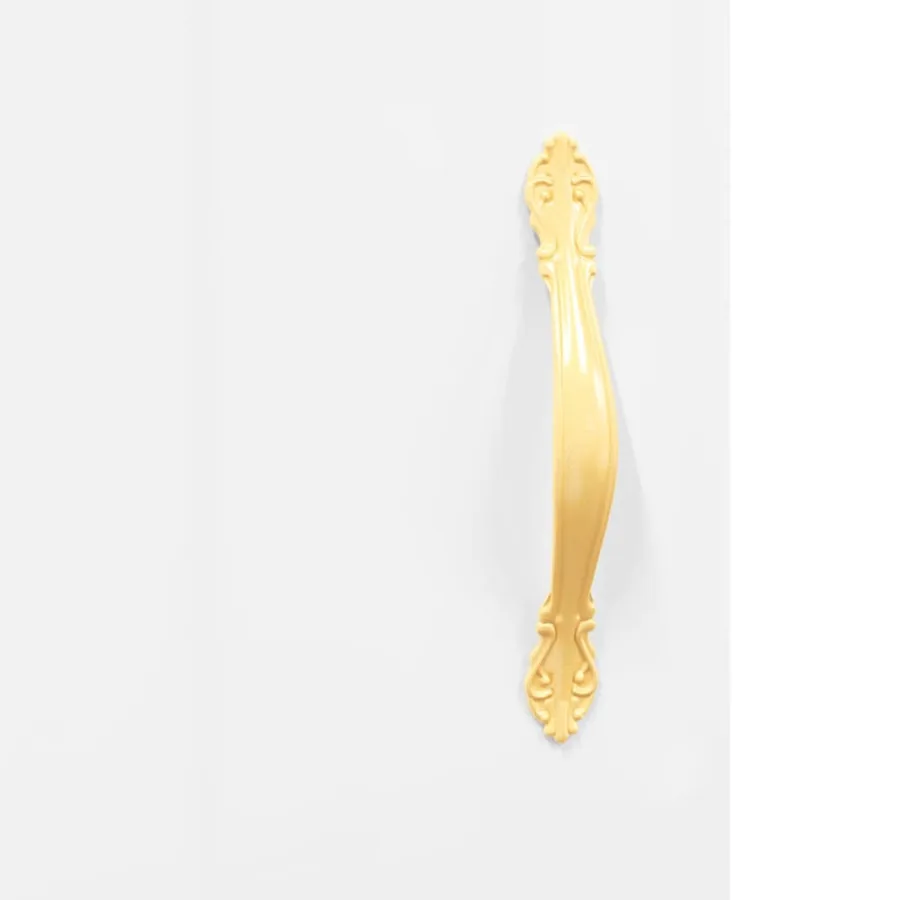 Buffet Blanc brillant 69,5x34x90 cm Bois d'ingénierie - 10