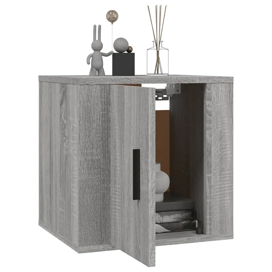 Meubles TV muraux 2 pcs Sonoma gris 40x34,5x40 cm - 9