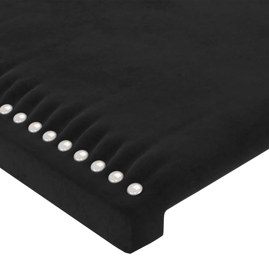 Tête de lit Noir 80x5x78/88 cm Velours - 4
