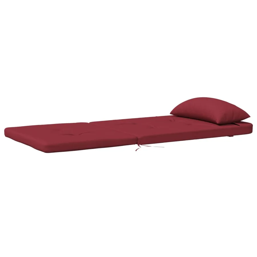 Coussins de chaise adirondack lot de 2 rouge bordeaux - 5