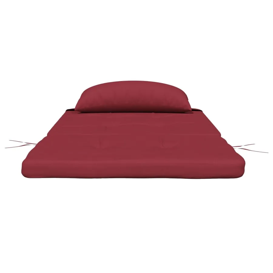 Coussins de chaise adirondack lot de 2 rouge bordeaux - 6