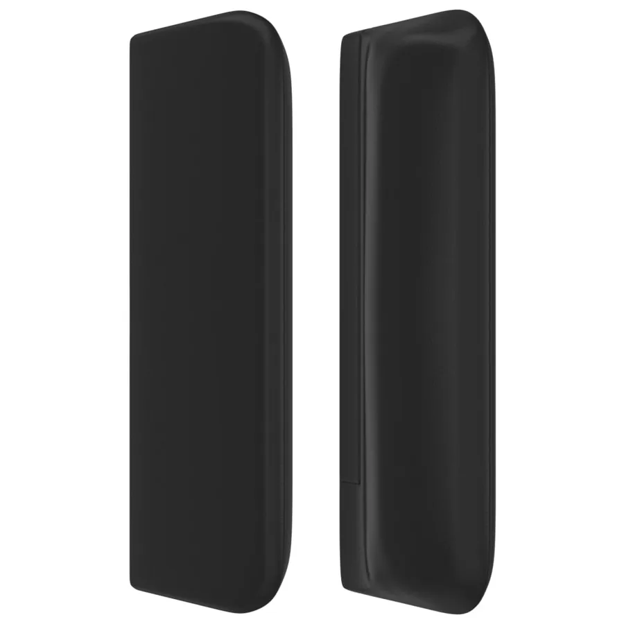 Tête de lit avec oreilles Noir 163x16x78/88 cm Similicuir - 4