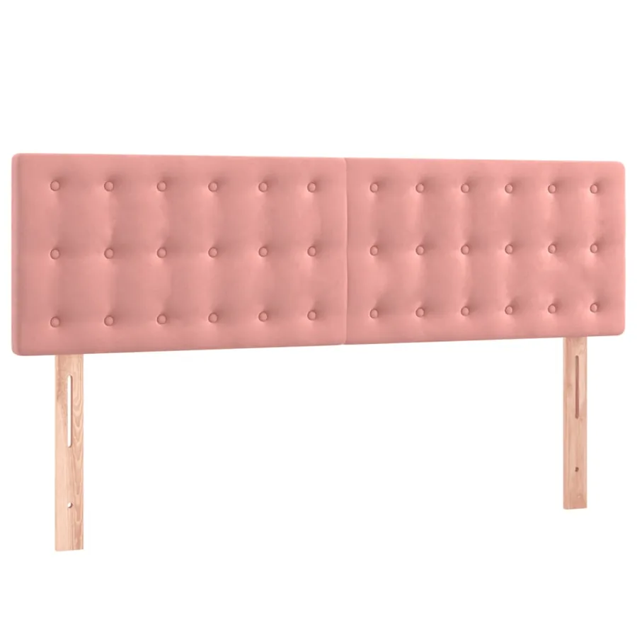 Sommier à lattes de lit avec matelas Rose 140x200 cm Velours - 6