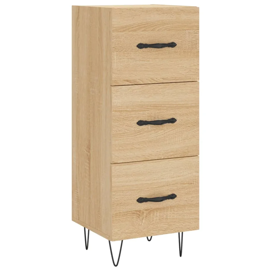 Buffet Chêne sonoma 34,5x34x90 cm Bois d'ingénierie - 2