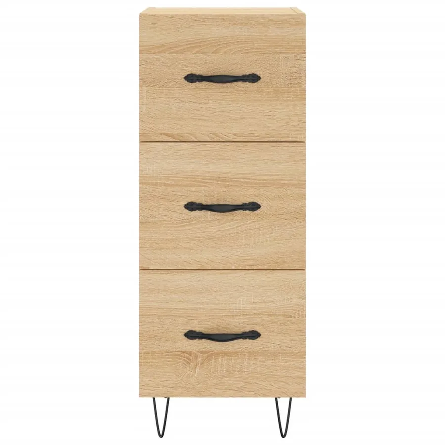 Buffet Chêne sonoma 34,5x34x90 cm Bois d'ingénierie - 6