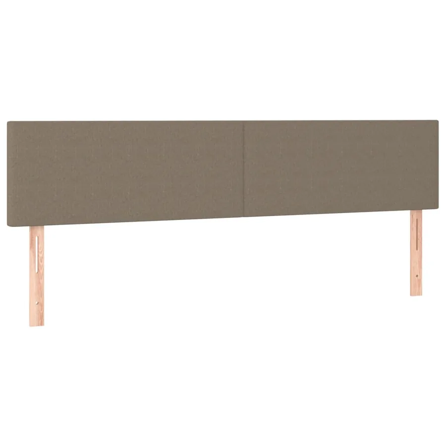 Sommier à lattes de lit avec matelas Taupe 200x200 cm Tissu - 6