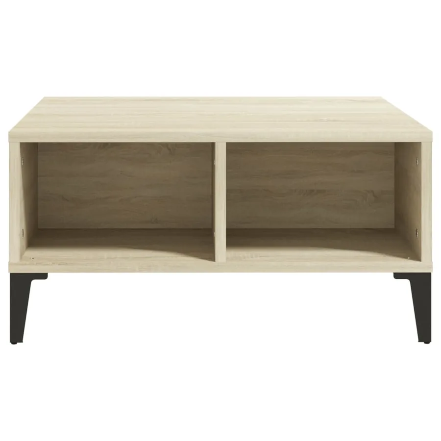 Table basse chêne sonoma 60x60x30 cm bois d'ingénierie - 3