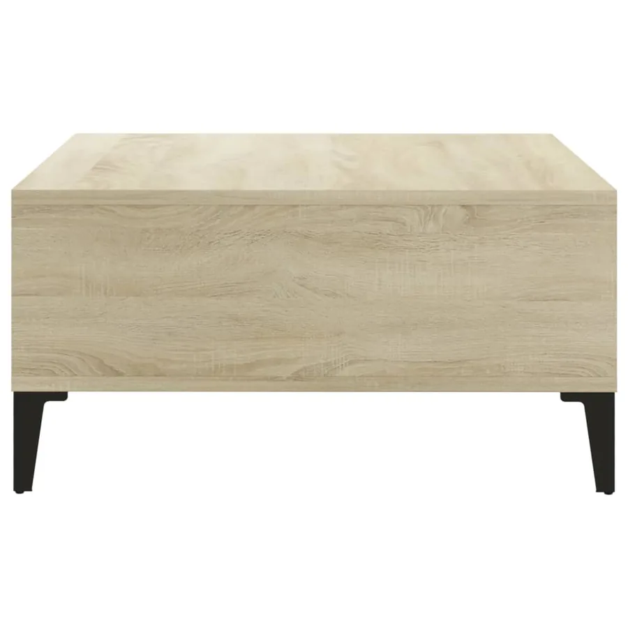 Table basse chêne sonoma 60x60x30 cm bois d'ingénierie - 4