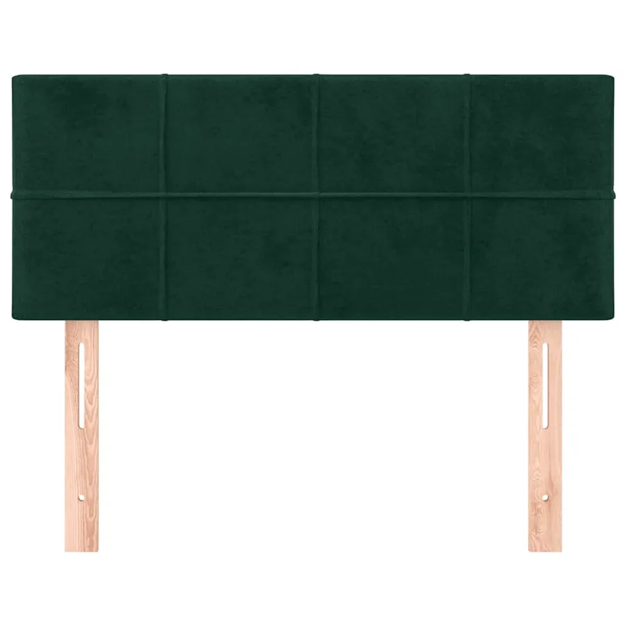 Tête de lit Vert foncé 100x5x78/88 cm Velours - 3
