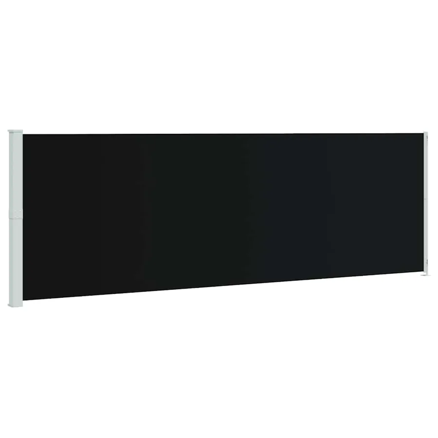 Auvent latéral rétractable de patio 200x600 cm Noir - 2