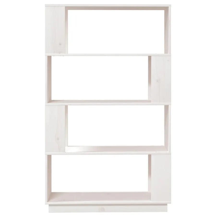 Bibliothèque/Séparateur de pièce Blanc 80x25x132 cm Pin massif - 5