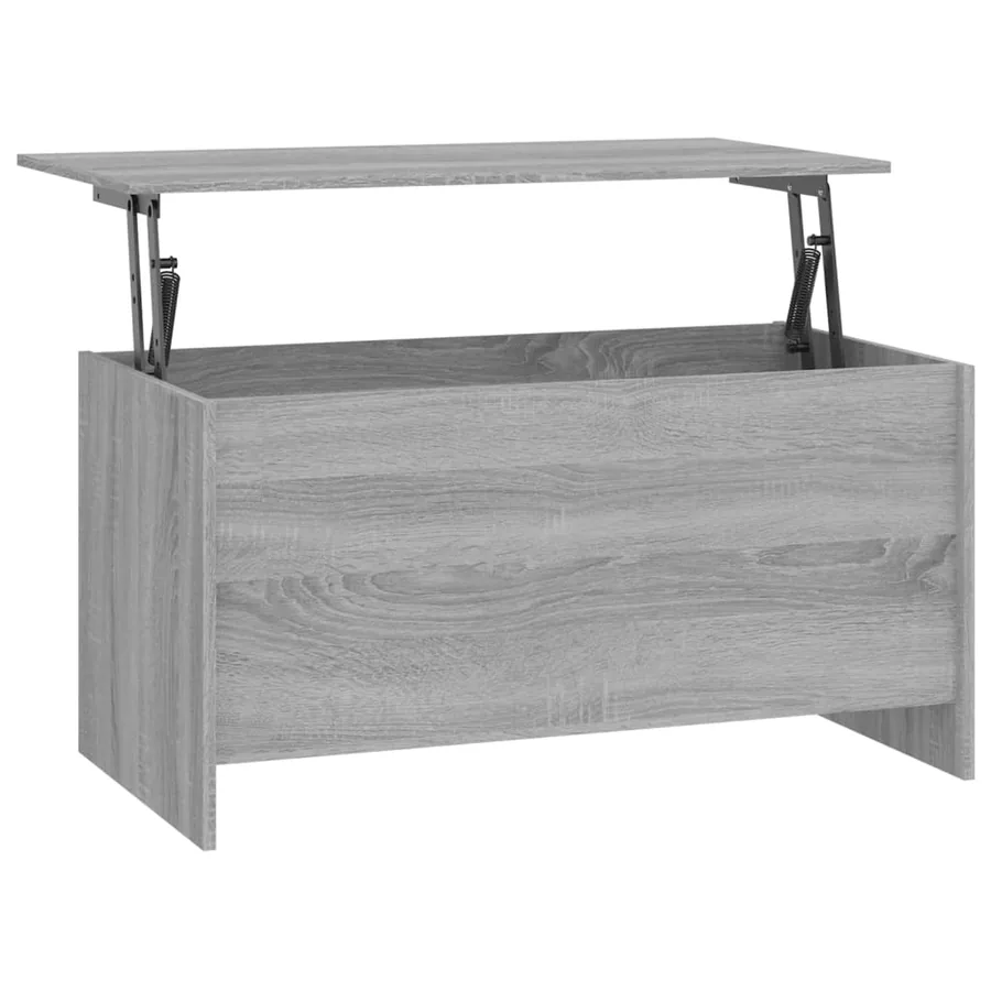 Table basse sonoma gris 102x55,5x52,5 cm bois d'ingénierie - 2