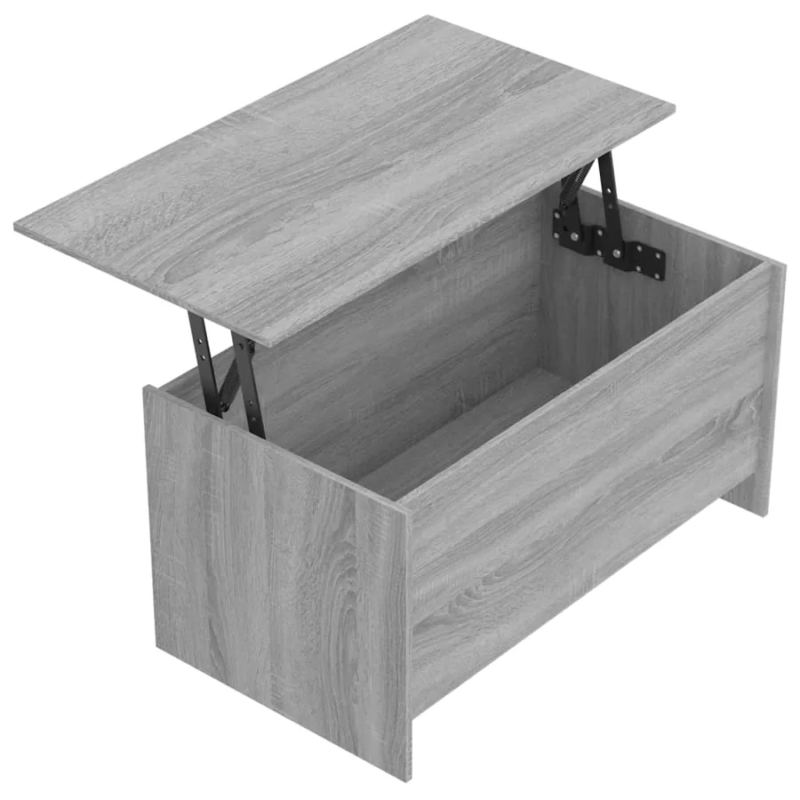 Table basse sonoma gris 102x55,5x52,5 cm bois d'ingénierie - 6