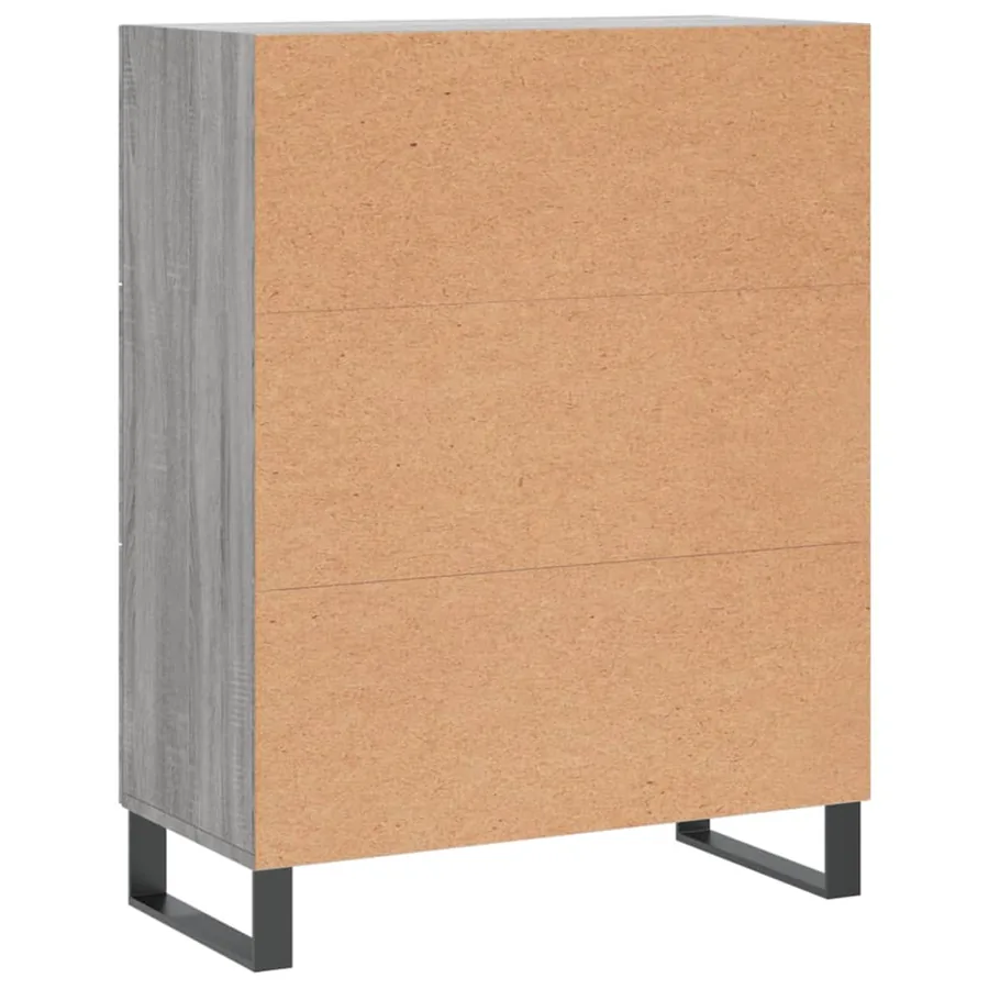 Buffet sonoma gris 69,5x34x90 cm bois d'ingénierie - 8