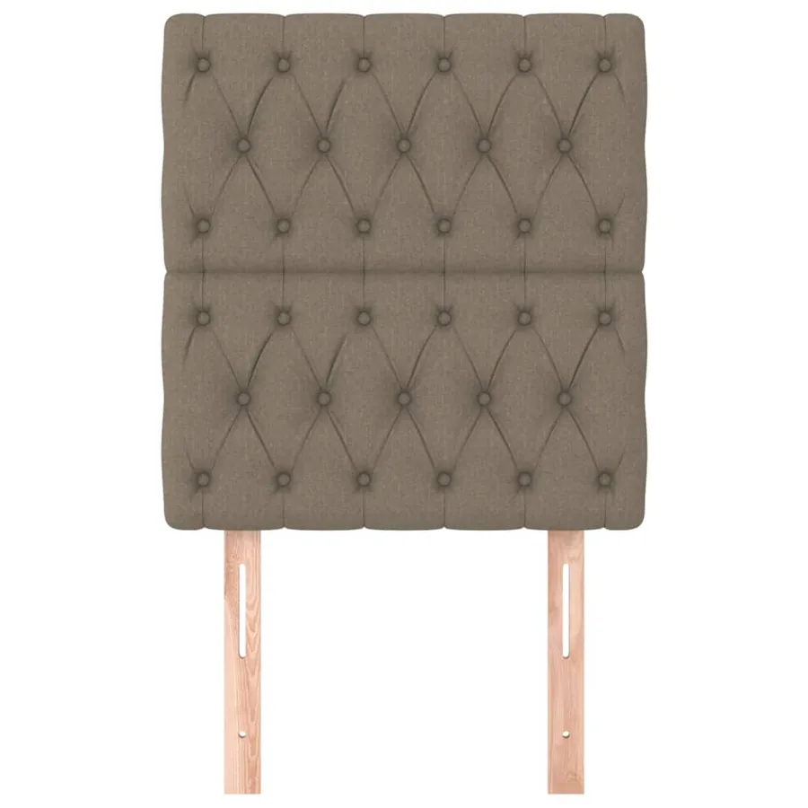 Tête de lit Taupe 80x7x118/128 cm Tissu - 3