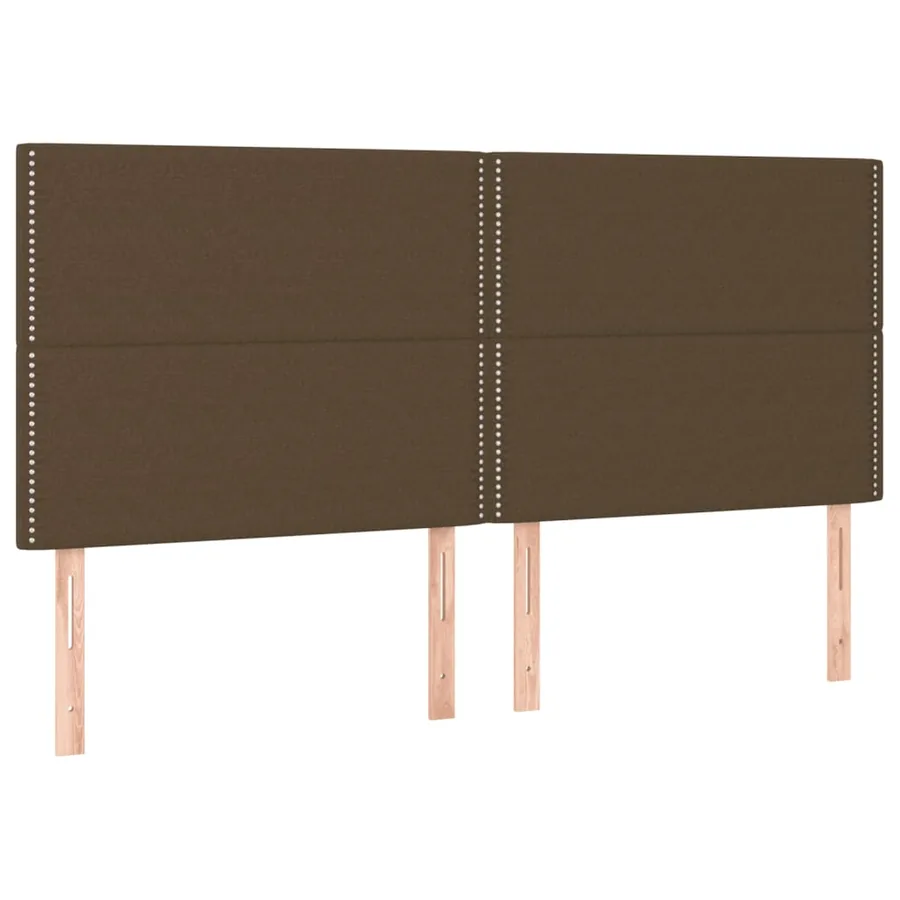 Sommier à lattes de lit avec matelas Marron foncé 200x200 cm - 5