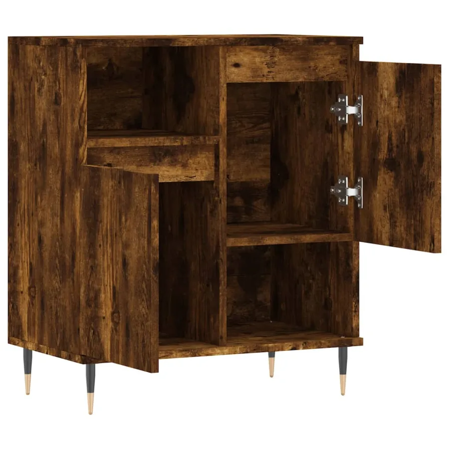 Buffet Chêne fumé 60x35x70 cm Bois d'ingénierie - 6