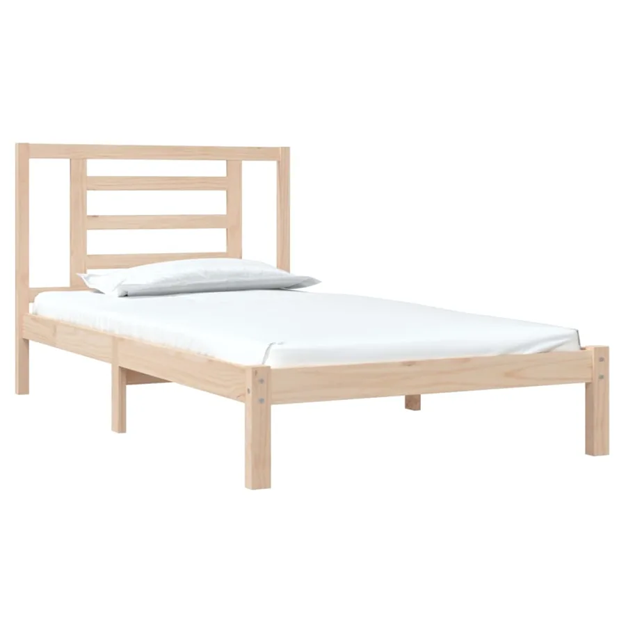 Cadre de lit sans matelas 90x200 cm bois de pin massif - 3