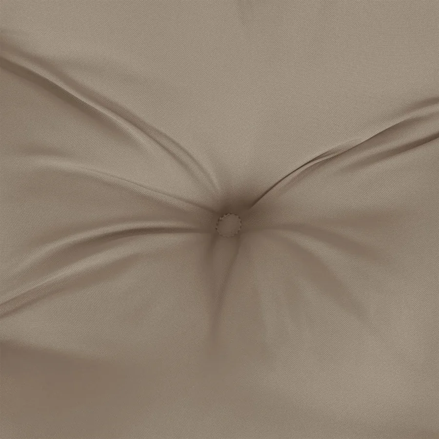 Coussin de palette taupe 60x60x12 cm tissu - 7