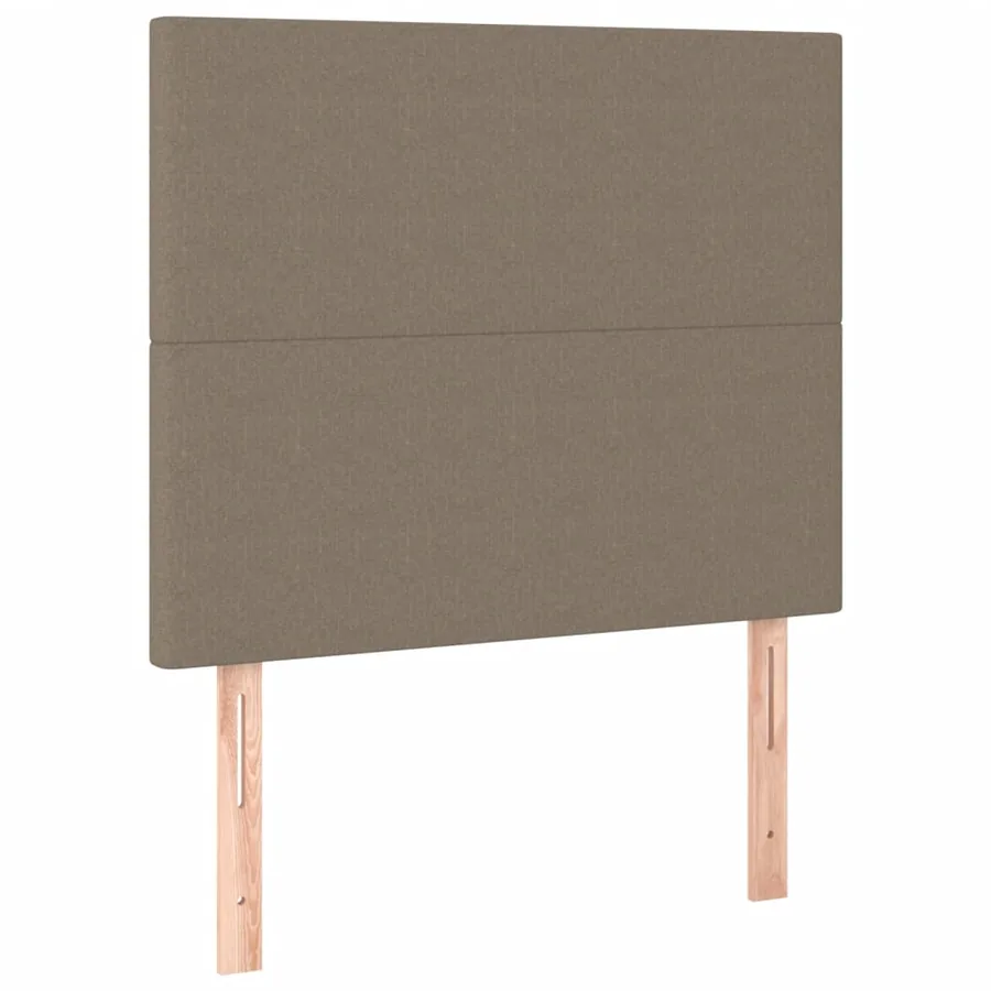 Sommier à lattes de lit avec matelas Taupe 100x200 cm Tissu - 6