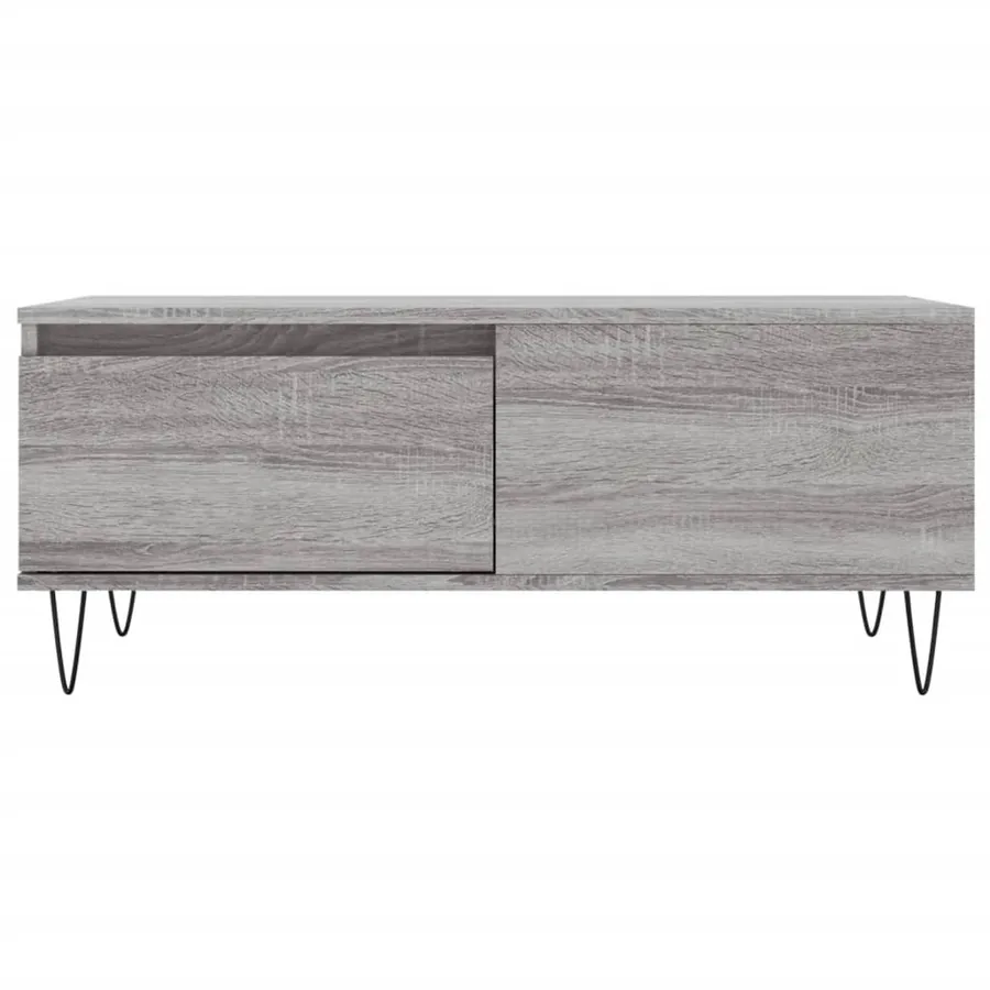 Table basse Sonoma gris 90x50x36,5 cm Bois d'ingénierie - 5