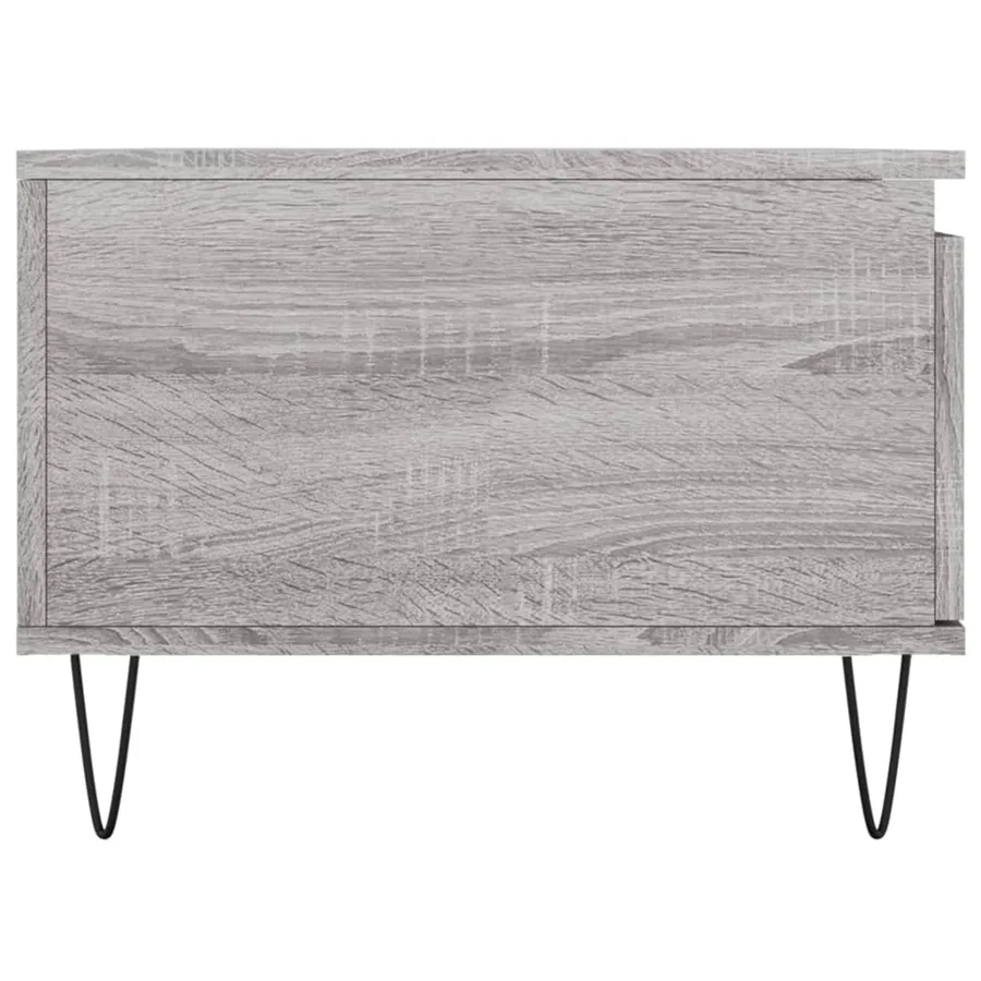 Table basse Sonoma gris 90x50x36,5 cm Bois d'ingénierie - 7