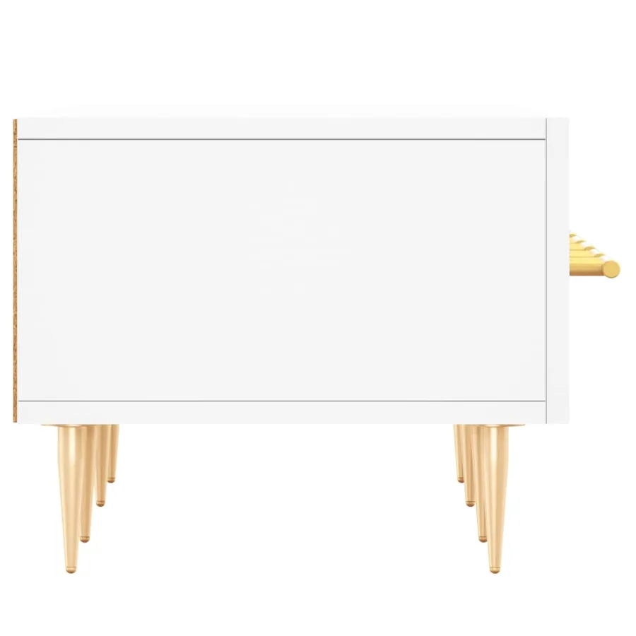 Meuble TV blanc 150x36x30 cm bois d'ingénierie - 7