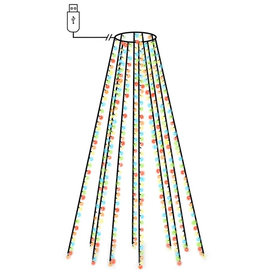 Guirlande lumineuse avec 500 LED Coloré 500 cm Int/Ext - 2
