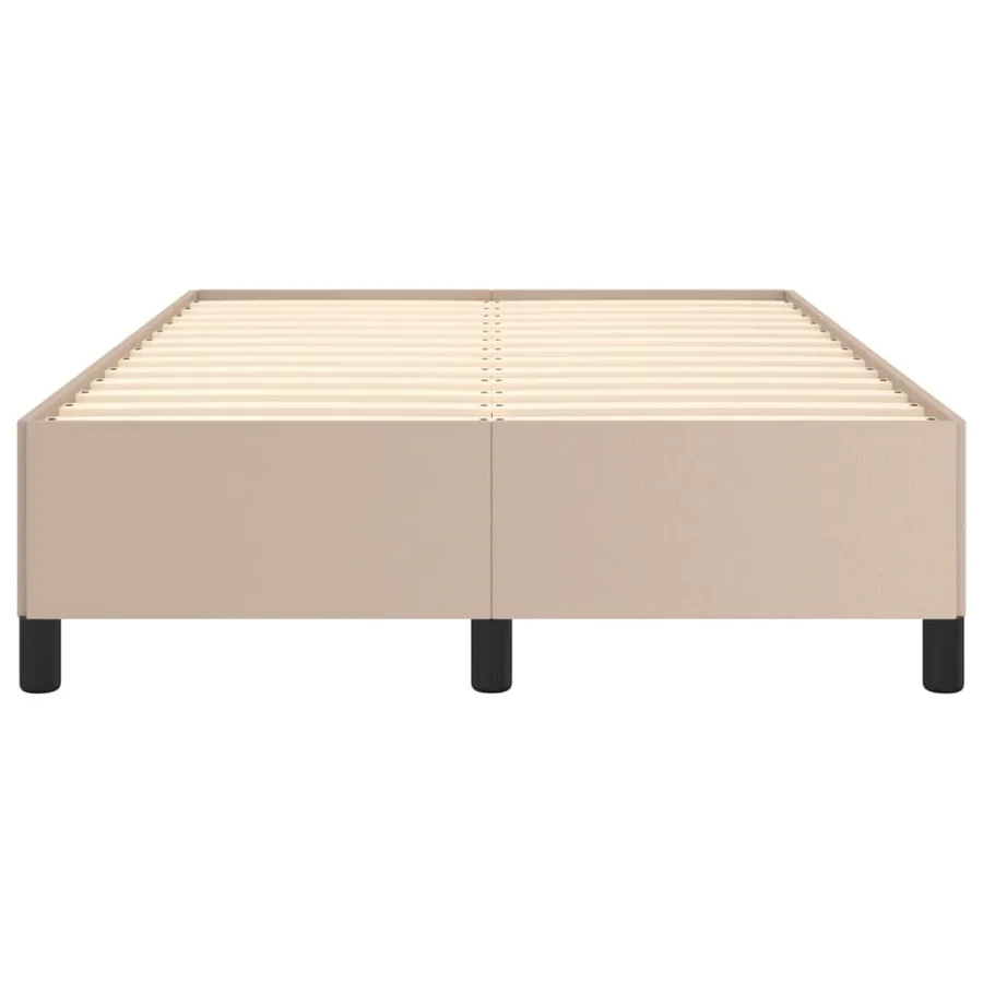 Cadre de lit sans matelas cappuccino 120x200 cm similicuir - 5