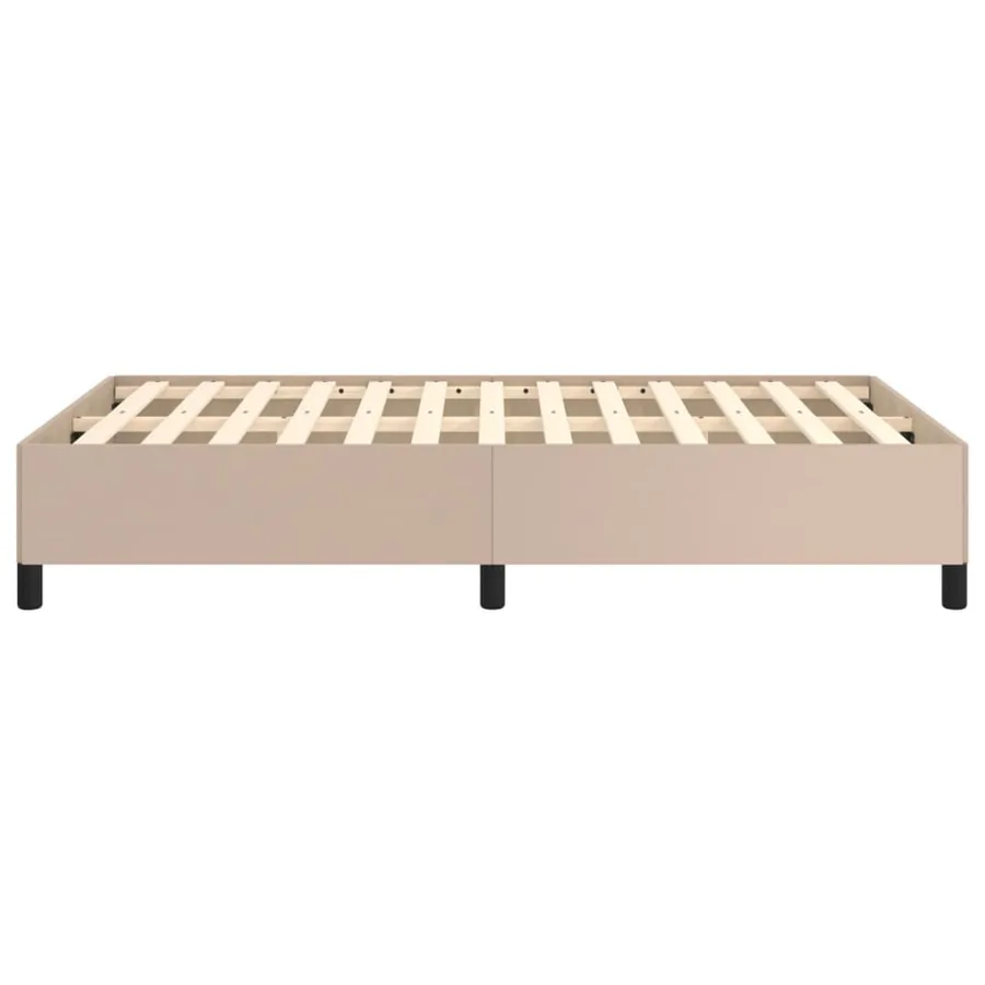 Cadre de lit sans matelas cappuccino 120x200 cm similicuir - 6