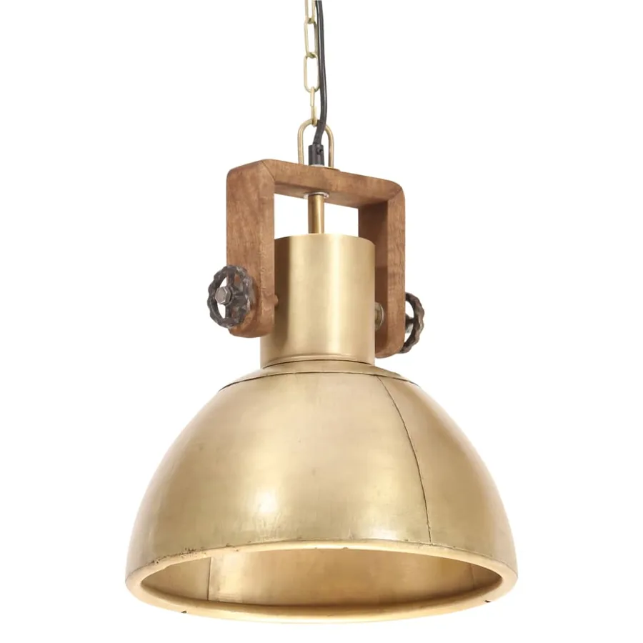 Lampe suspendue industrielle 25 W Laiton Rond 30 cm E27 - 2