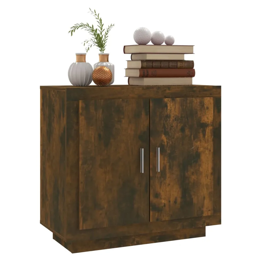 Buffet Chêne fumé 80x40x75 cm Bois d'ingénierie - 4