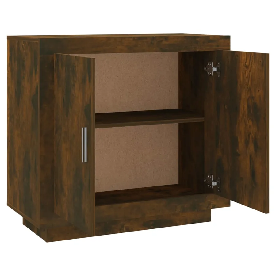 Buffet Chêne fumé 80x40x75 cm Bois d'ingénierie - 6