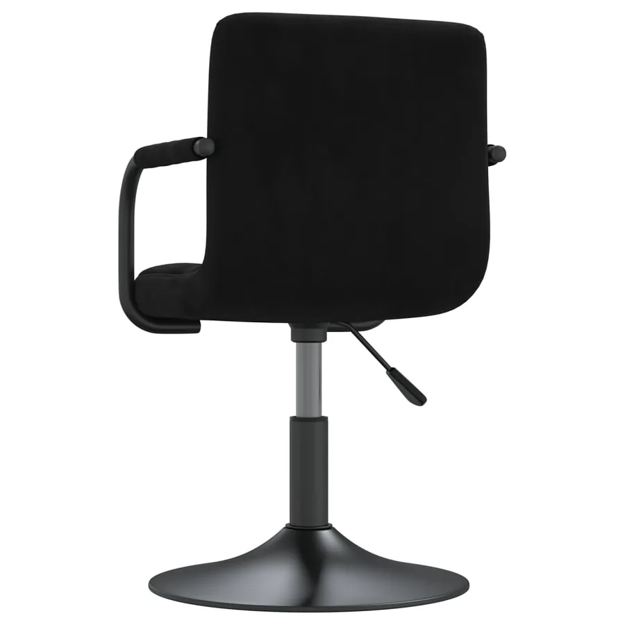 Chaises pivotantes à manger lot de 6 noir velours - 6