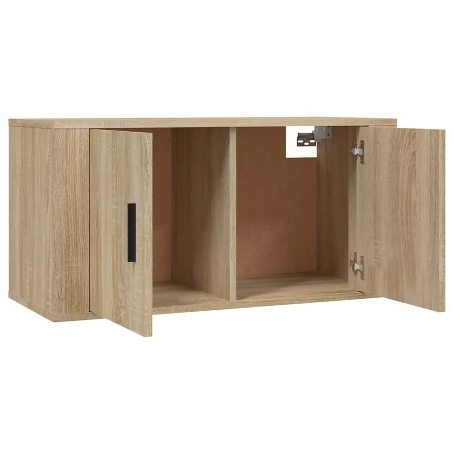 Meubles TV muraux 3 pcs chêne sonoma 80x34,5x40 cm - 5
