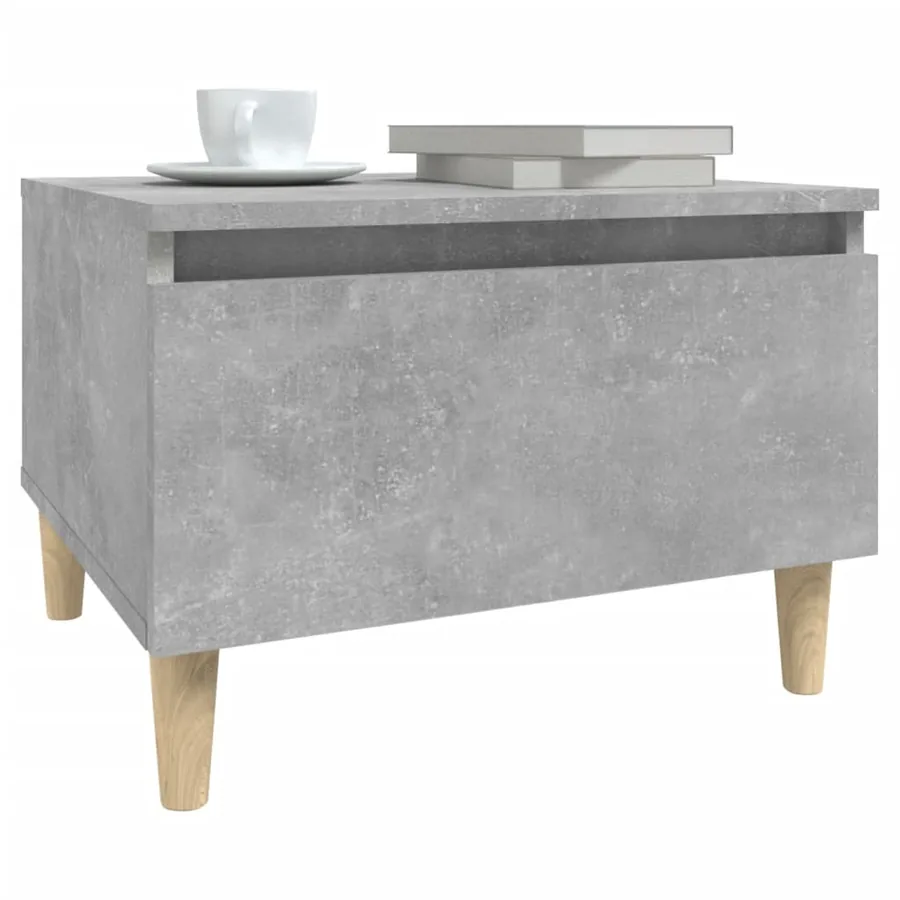 Tables d'appoint 2 pcs Gris béton 50x46x35 cm Bois d'ingénierie - 5